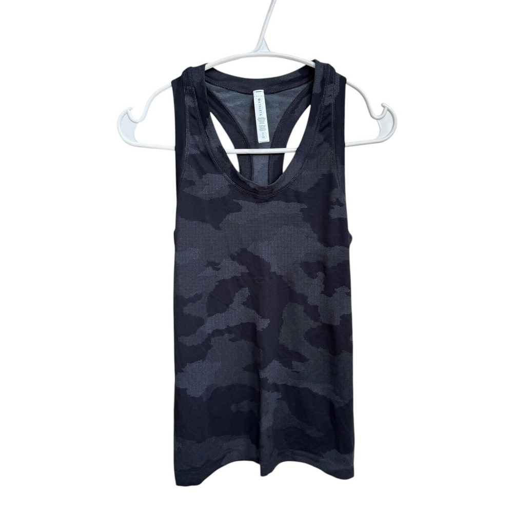 Athleta Momentum Black Camo Tank Small